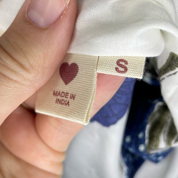 NWT New Alix of Bohemia Mariner Calico Printed Field Jacket Size S - Picture 7 of 8